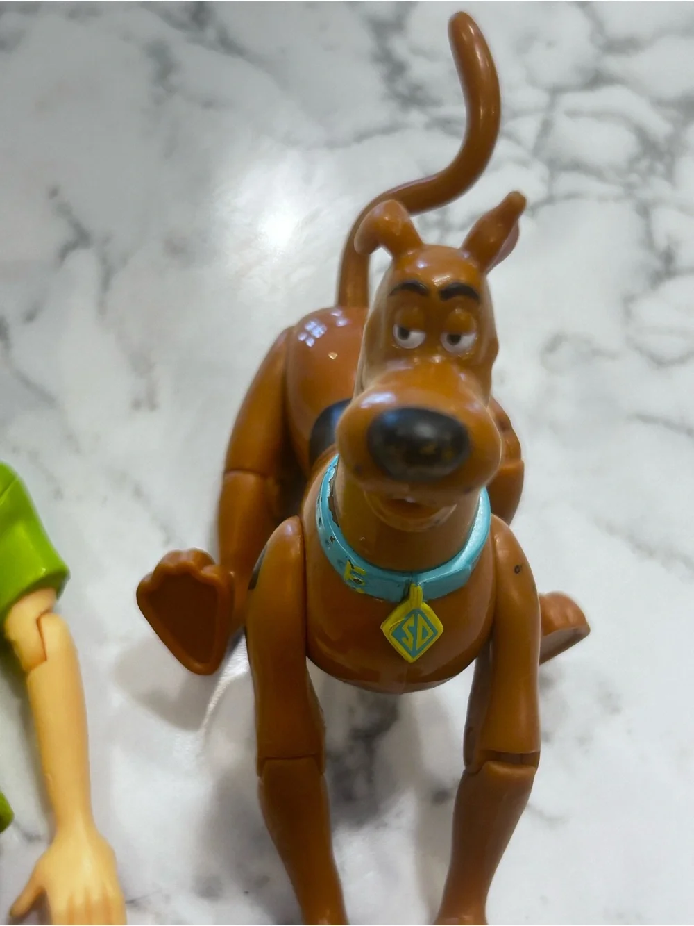 Vintage 2001 Scooby Doo & Shaggy Plastic 4” & 5” Toys Figures